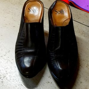 Sofft Brown Leather Mules